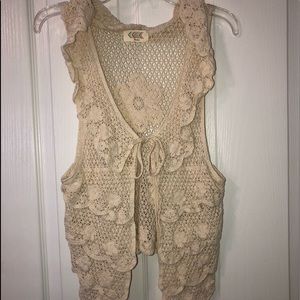 Lacy detailed cardigan
